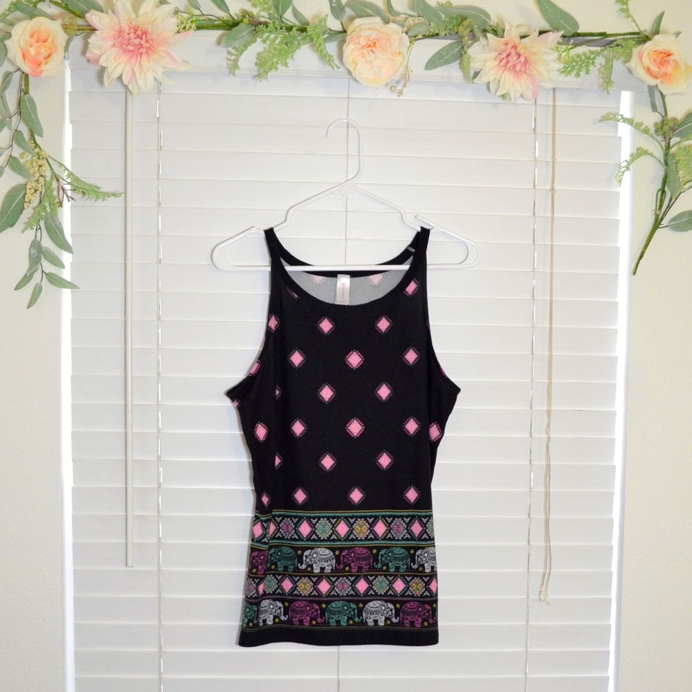 No Boundaries – Black Graphic Tank Top